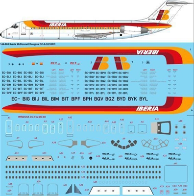 1:144 Iberia Douglas DC-9-30