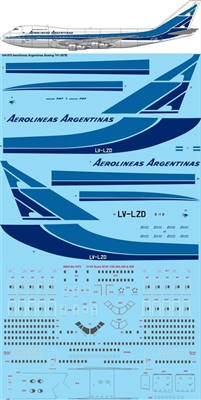 1:144 Aerolineas Argentinas Boeing 747-200B