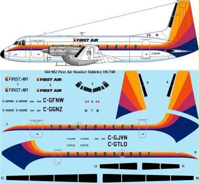 1:144 First Air HS.748 Series 2