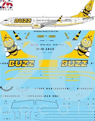 1:144 Buzz Boeing 737-MAX8