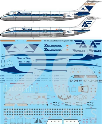 1:144 Aviaco Douglas DC-9-30