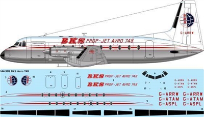 1:144 BKS Air Transport Avro 748 (HS.748)