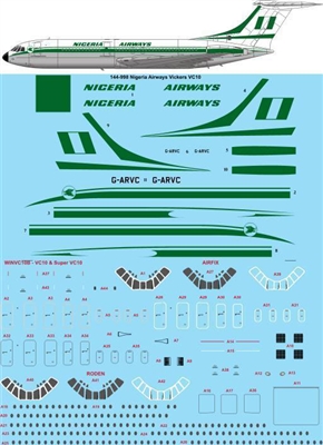 1:144 Nigeria Airways Vickers VC-10