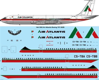 1:144 Air Atlantis Boeing 707-320B