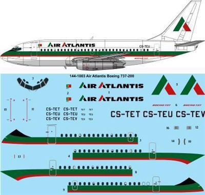 1:144 Air Atlantis Boeing 737-200