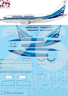 1:144 Aerolineas Argentinas 'retro cs' Boeing 737-700