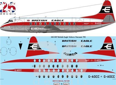1:144 British Eagle Vickers Viscount 700