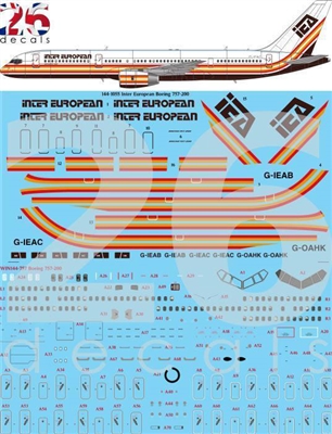 1:144 Inter European Airways Boeing 757-200 (Zvezda kit)
