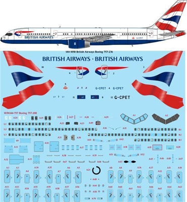 1:144 British Airways Boeing 757-200