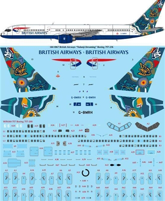 1:144 British Airways 'Nalanji Dreaming' Boeing 757-200 (Zvezda kit)