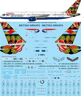 1:144 British Airways 'Grand Union' Boeing 757-200 (Zvezda kit)