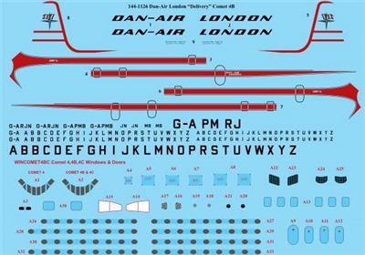 1:144 Dan Air London (early cs) Dh.106 Comet 4B