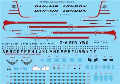 1:144 Dan Air London (early cs) Dh.106 Comet 4C