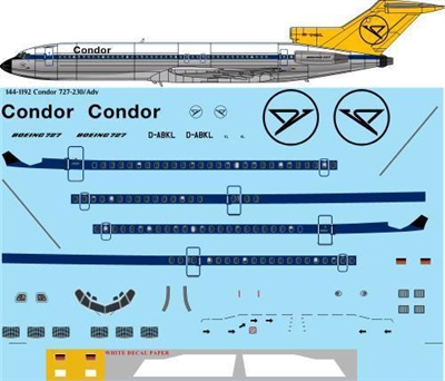 1:144 Condor Boeing 727-230
