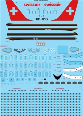1:144 Swissair (1980 cs) Douglas DC-8-62