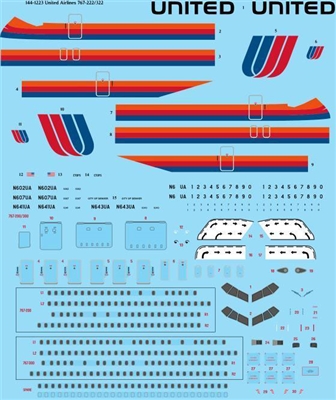 1:144 United Airlines Boeing 767-300ER