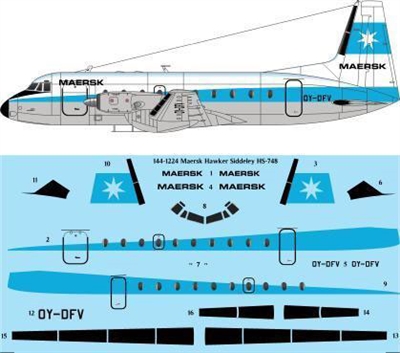 1:144 Maersk HS.748