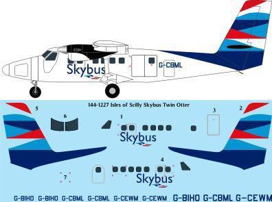 1:144 Isle of Scilly Skybus DHC-6 Twin Otter