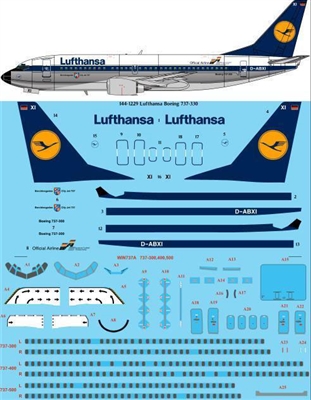 1:144 Lufthansa Boeing 737-330