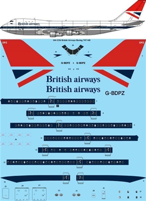 1:144 British Airways Boeing 747-148