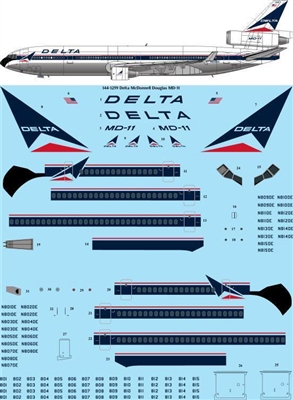 1:144 Delta Airlines McDD MD-11