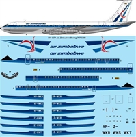 1:144 Air Zimbabwe Boeing 707-320B