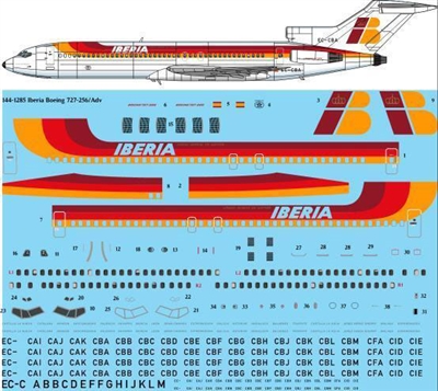 1:144 Iberia Boeing 727-200