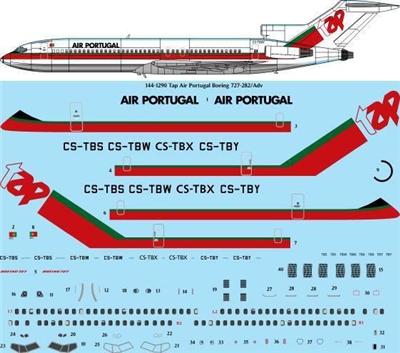 1:144 TAP Air Portugal Boeing 727-200