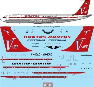 1:144QANTAS Boeing 707-320C