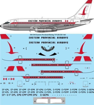 1:144 Eastern Provincial Airways Boeing 737-200