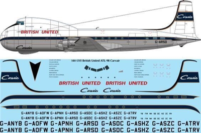 1:144 British United Airways ATL-98 Carvair