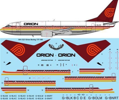 1:144 Orion Airways Boeing 737-300
