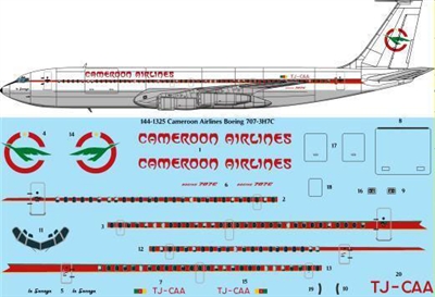 1:144 Cameroon Airlines Boeing 707-320C