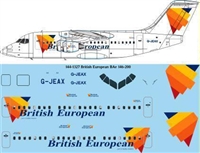 1:144 British European Bae 146-200