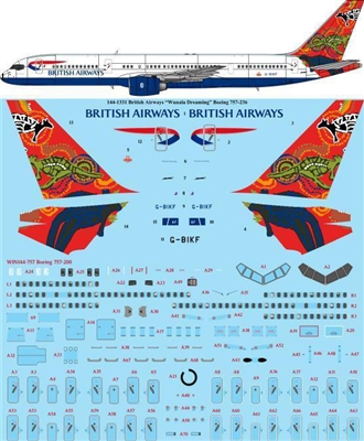 1:144 British Airways 'Wunala Dreaming' Boeing 757-200 (Zvezda kit)
