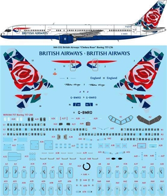 1:144 British Airways 'Chelsea Rose' Boeing 757-200 (Zvezda kit)