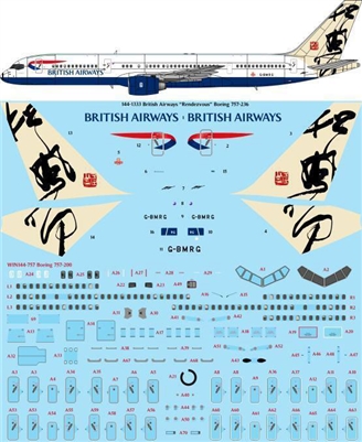 1:144 British Airways 'Rendezvous' Boeing 757-200 (Zvezda kit)
