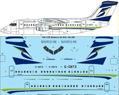 1:144 Business Air Bae 146-200