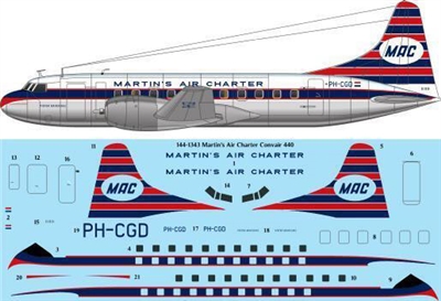 1:144 Martin's Air Charter Convair 340