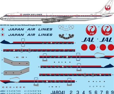 1:144 Japan Air Lines Douglas DC-8-61
