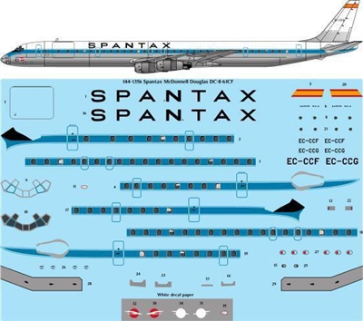 1:144 Spantax Douglas DC-8-61
