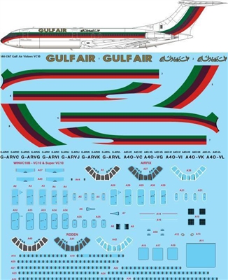 1:144 Gulf Air (early cs) Vickers VC-10