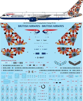 1:144 British Airways 'Crossing Borders' Boeing 757-200