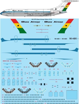 1:144 Ghana Airways Vickers VC-10