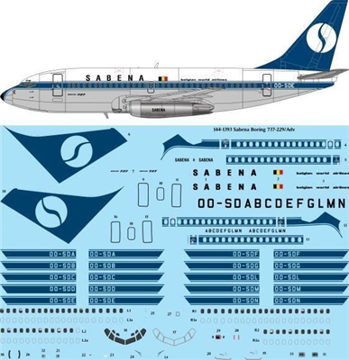 1:144 SABENA Boeing 737-200