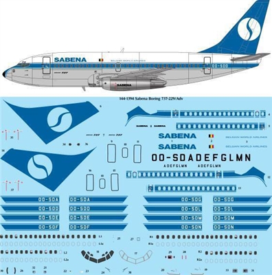 1:144 SABENA Boeing 737-200