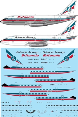 1:144 Britannia Airways (1980's cs) Boeing 737-200