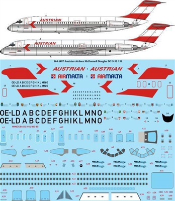 1:144 Austrian Airlines Douglas DC-9-30 / -51