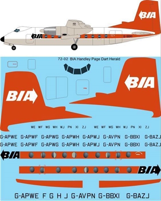 1:72 British Island Airways HPR7  Herald
