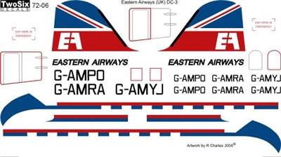1:72 Eastern Airways (UK) Douglas DC-3